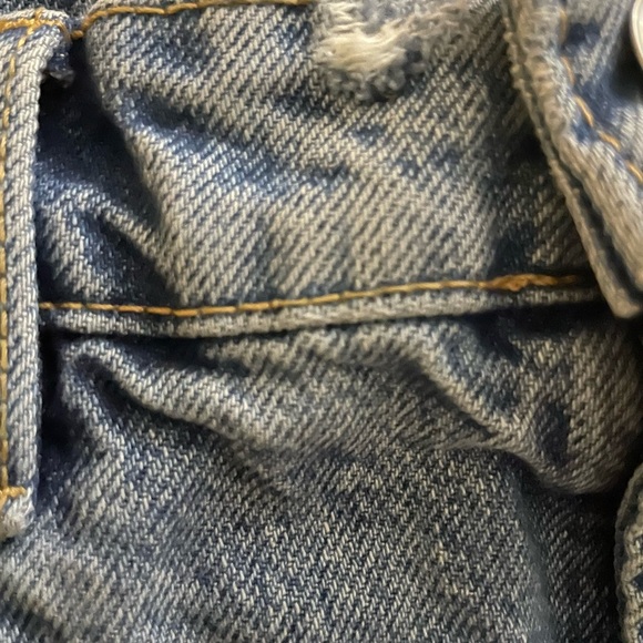 Sz(38)US 6 high rise Zara Women's Blue Denim Shorts - Picture 10 of 12